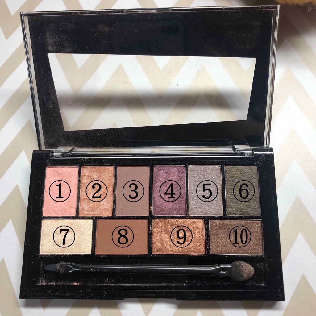 10カラーアイシャドウ/エンジェルハート/アイシャドウパレットを使ったクチコミ（3枚目）