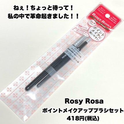 ポイントメイクアップブラシセット/ロージーローザ/メイクブラシを使ったクチコミ(2枚目)