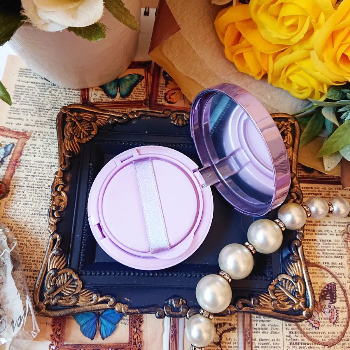 ウルトラスリムクッション＋レフィルセット 21号ライトベージュ/APRILSKIN/クッションファンデーションを使ったクチコミ（3枚目）