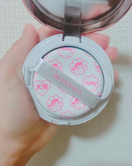 M クッションベース(ミルキー)/MISSHA/化粧下地を使ったクチコミ(2枚目)