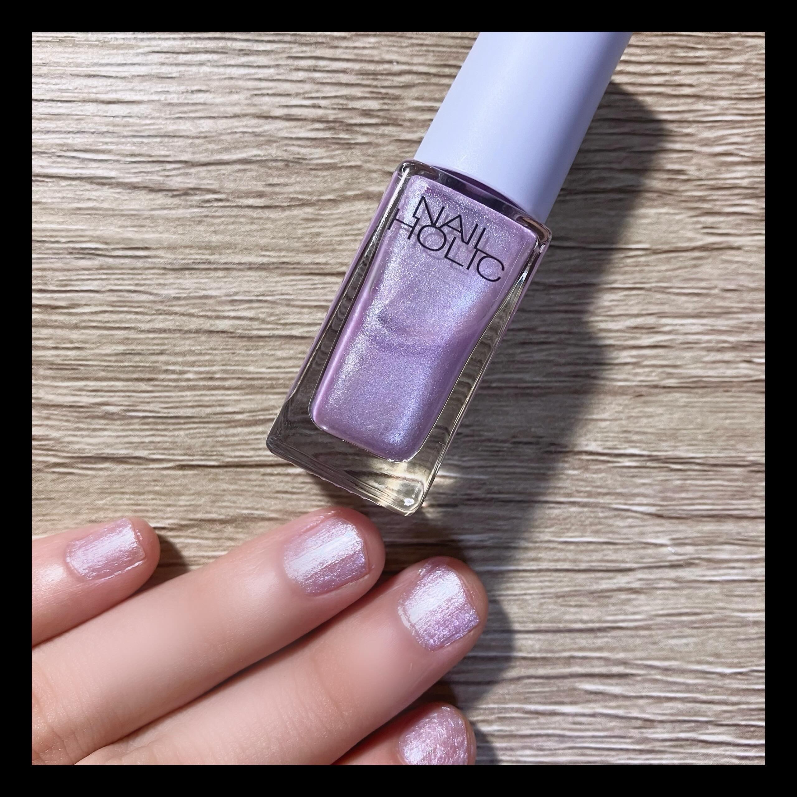 ネイルホリック リミテッドカラー Spring knit Collection PU126 シュガーライラック/ネイルホリック/マニキュアを使ったクチコミ（1枚目）