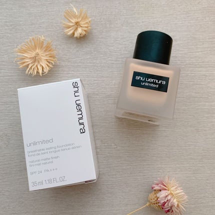 (旧)アンリミテッド ラスティング フルイド/shu uemura/リキッドファンデーションを使ったクチコミ(1枚目)