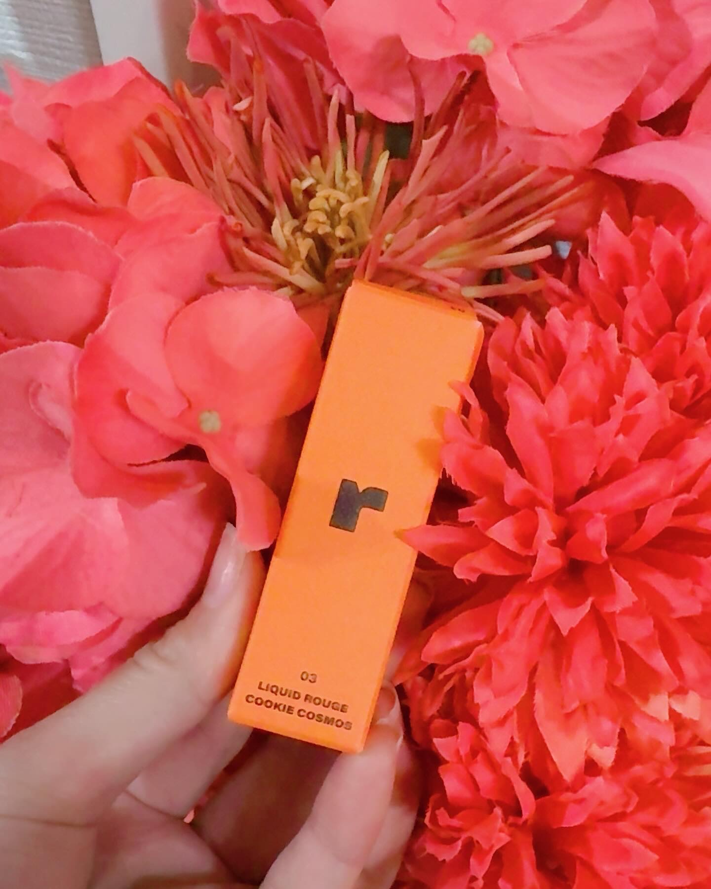 フルーティントブーケ 03 クッキーコスモス/RICAFROSH/リップティントを使ったクチコミ（1枚目）