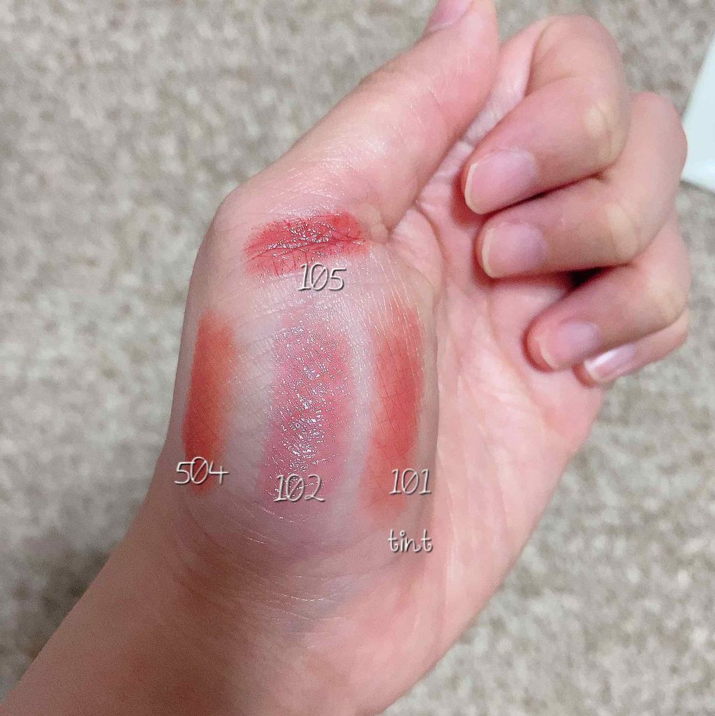 ラスティンググロスリップ/CEZANNE/口紅を使ったクチコミ（3枚目）