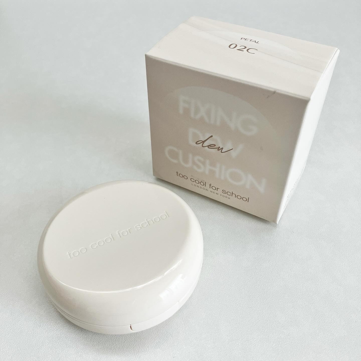 フィクシングデュークッション #2C クール ペタル/too cool for school/クッションファンデーションを使ったクチコミ（2枚目）