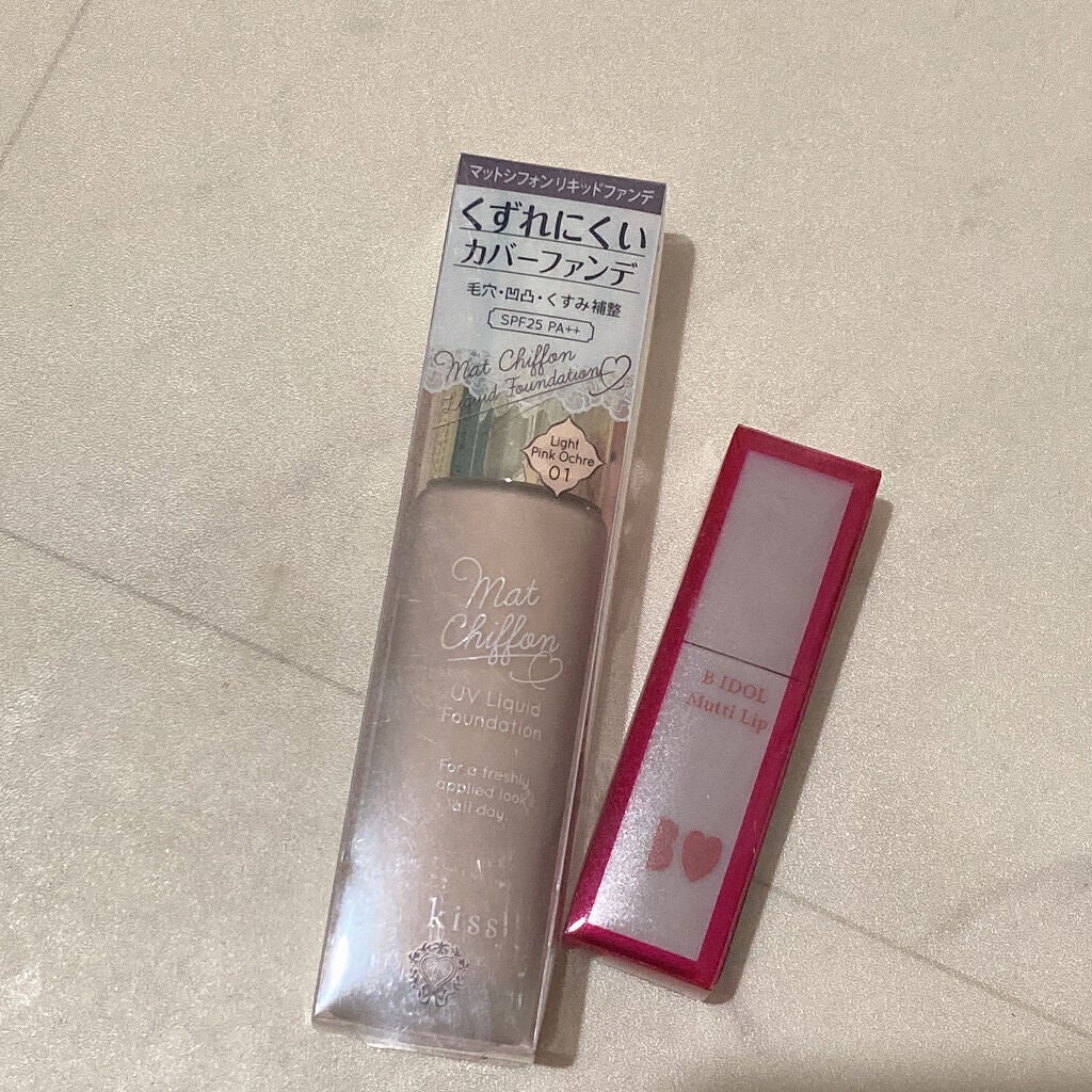 マットシフォン UVリキッドファンデ/KiSS/リキッドファンデーションを使ったクチコミ(2枚目)