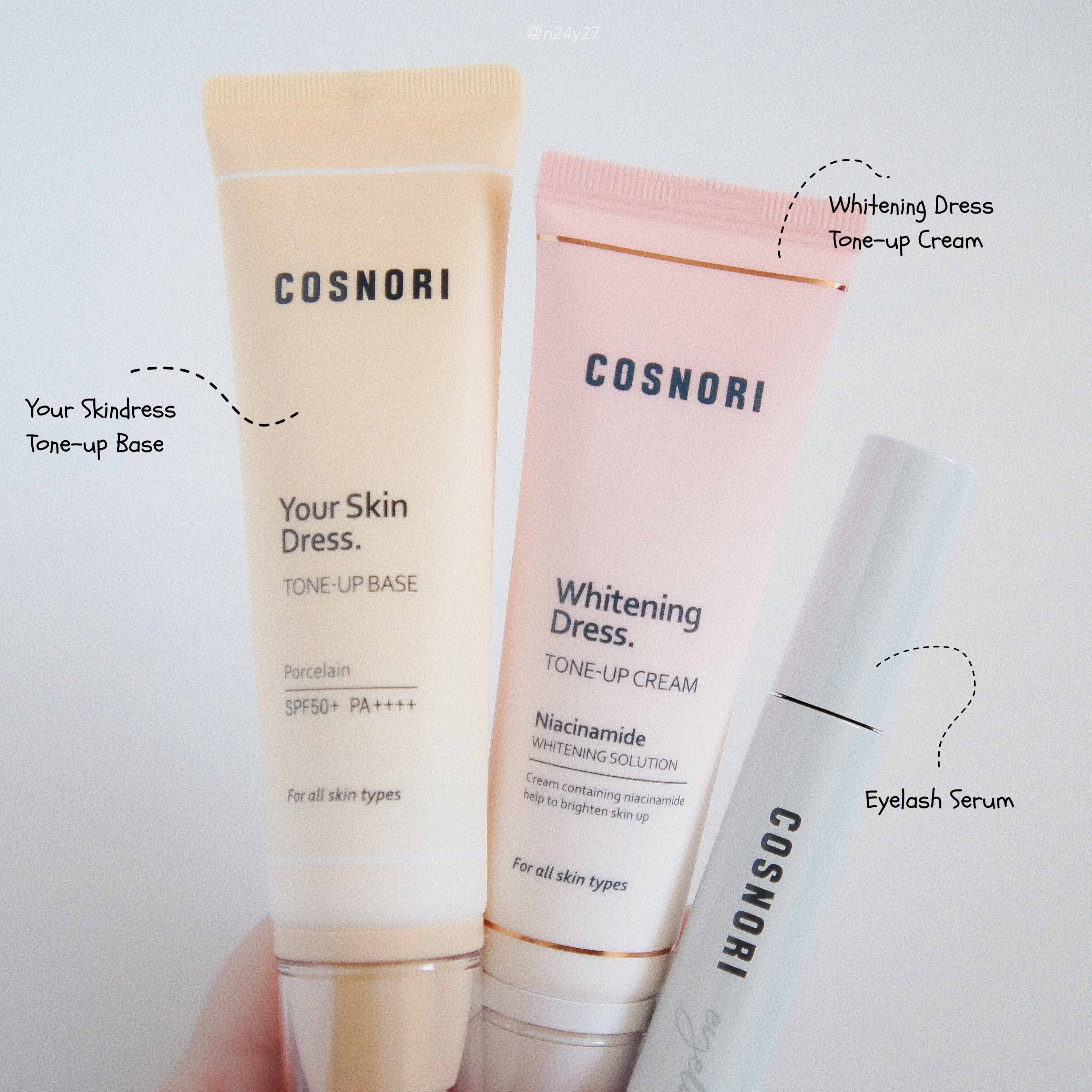 ユアースキンドレストーンアップベース/COSNORI/化粧下地を使ったクチコミ（1枚目）