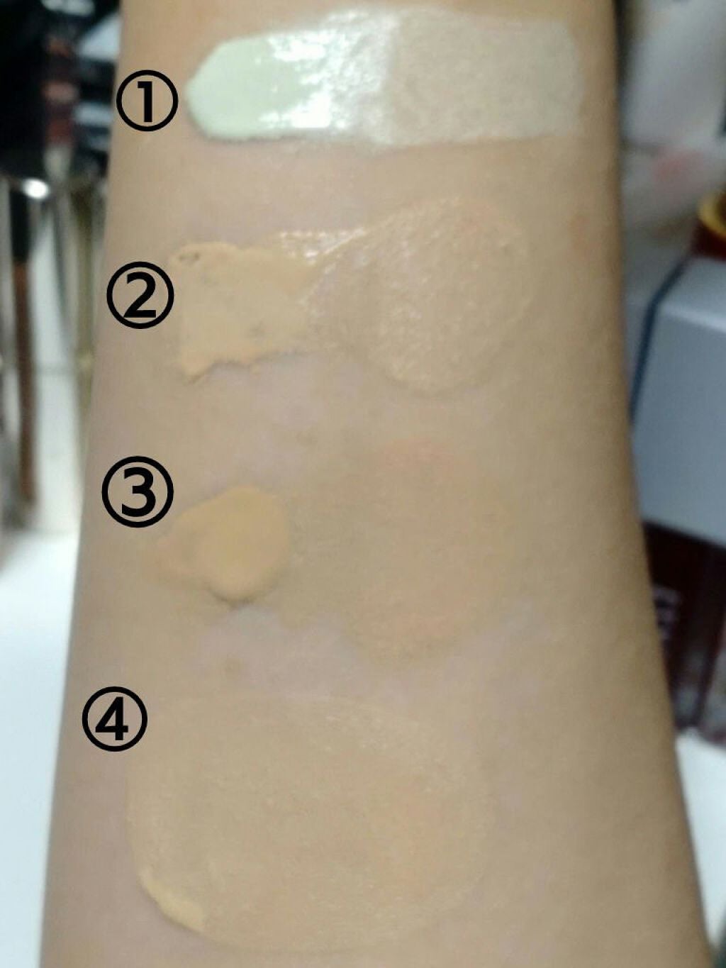 モイスチャージェリーファンデーション/DAISO/その他ファンデーションを使ったクチコミ(2枚目)