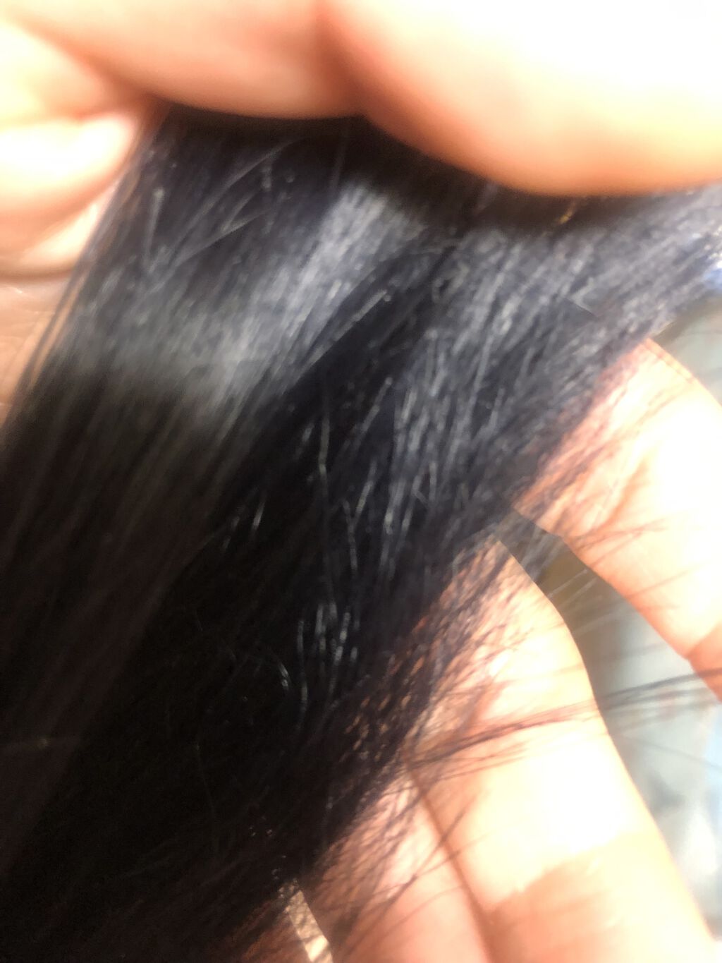 泡カラー ダークネイビー/リーゼ/ヘアカラーを使ったクチコミ（3枚目）