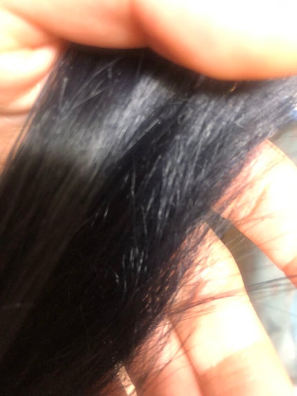 泡カラー ダークネイビー/リーゼ/ヘアカラーを使ったクチコミ(3枚目)