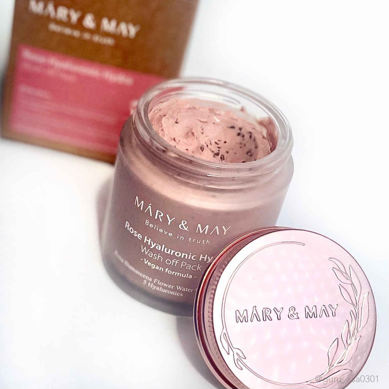 ローズヒアルロニックハイドラウォッシュオフパック/MARY&MAY/洗い流すパック・マスクを使ったクチコミ（1枚目）