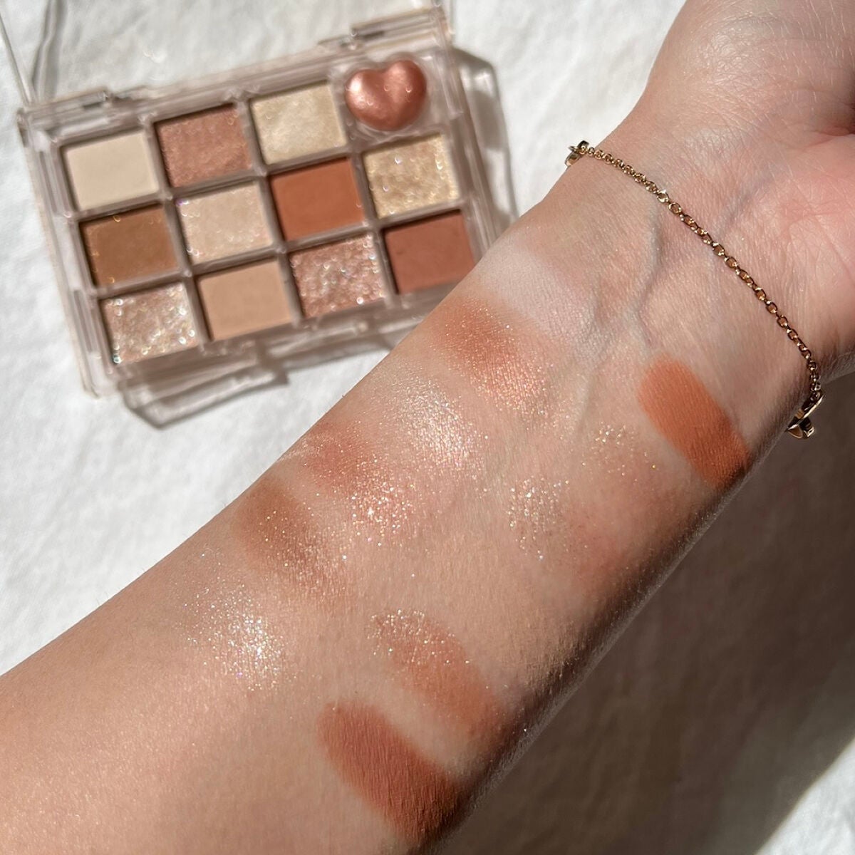 シャイニング12色ミニアイシャドウパレット/jill leen./アイシャドウパレットを使ったクチコミ(4枚目)