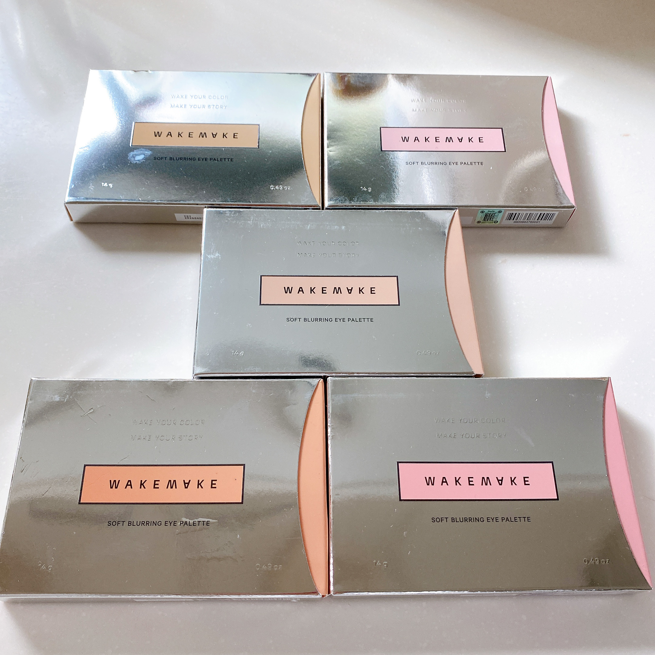 ソフトブラーリングアイパレット 14.キャラメルブラーリング/wakemake/アイシャドウパレットを使ったクチコミ（3枚目）