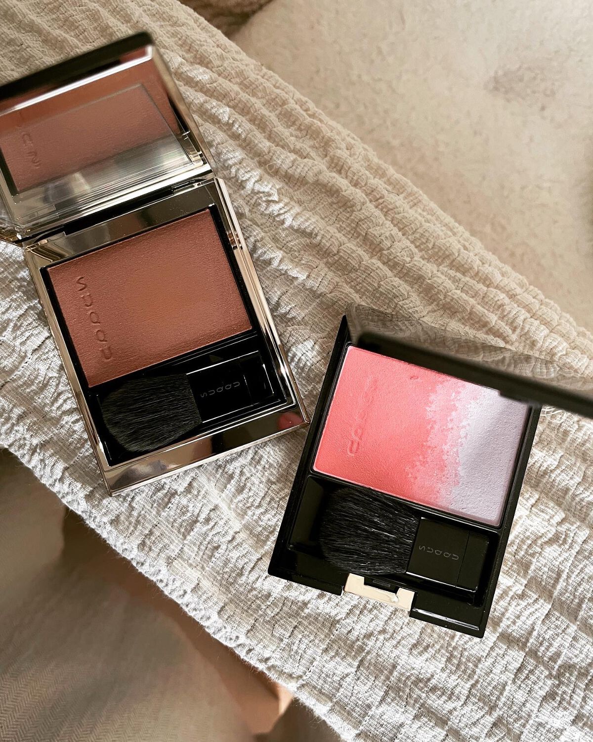 メルティング パウダー ブラッシュ/SUQQU/パウダーチークを使ったクチコミ（2枚目）