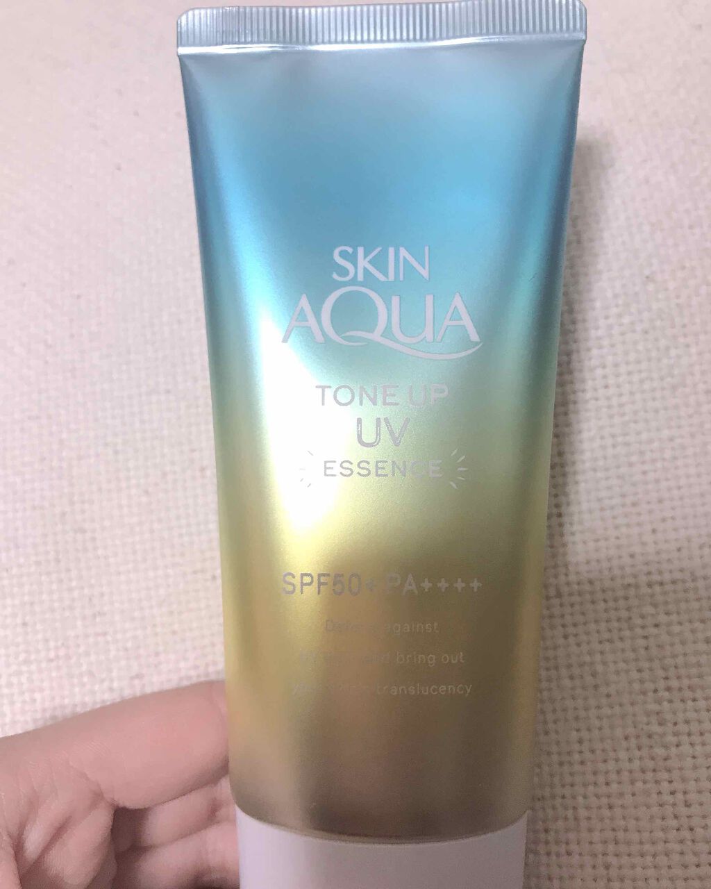 スキンアクア トーンアップUVエッセンス/スキンアクア/日焼け止めクリームを使ったクチコミ（1枚目）