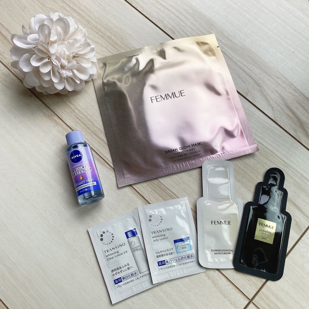 ドリームグロウマスク CP(肌引き締め・ブースター)/FEMMUE/シートマスク・パックを使ったクチコミ（2枚目）