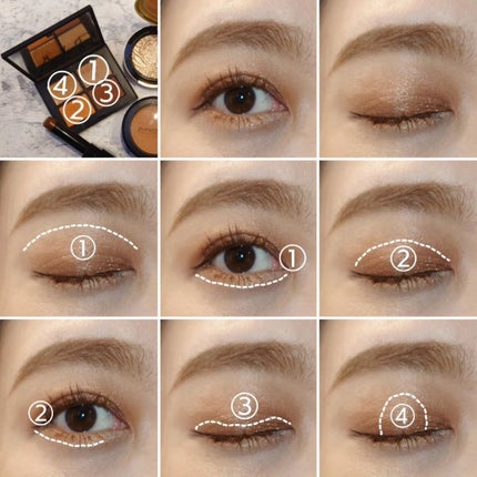 クワッドアイシャドー/NARS/アイシャドウパレットを使ったクチコミ(4枚目)