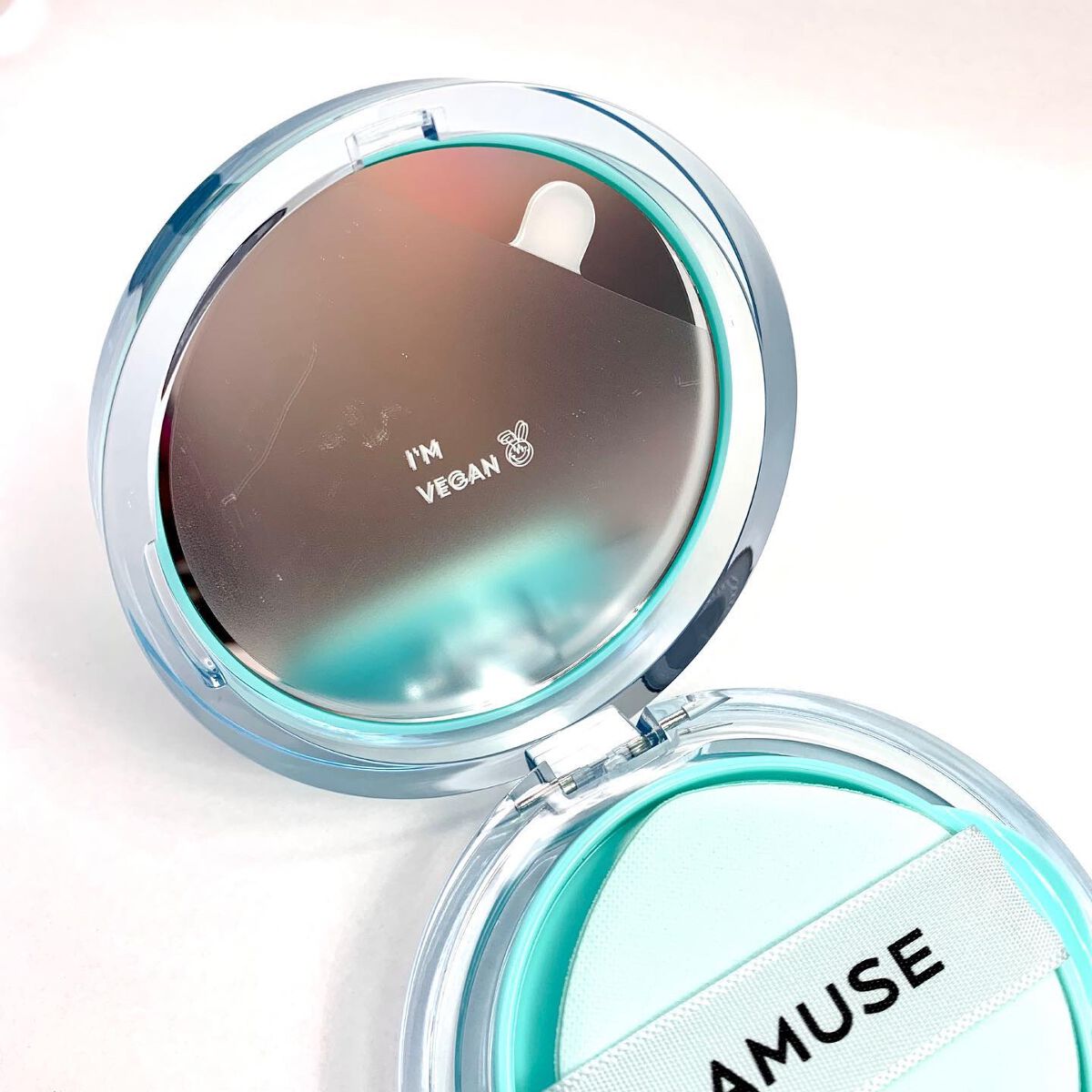 メタフィットヴィーガンクッション/AMUSE/クッションファンデーションを使ったクチコミ（3枚目）