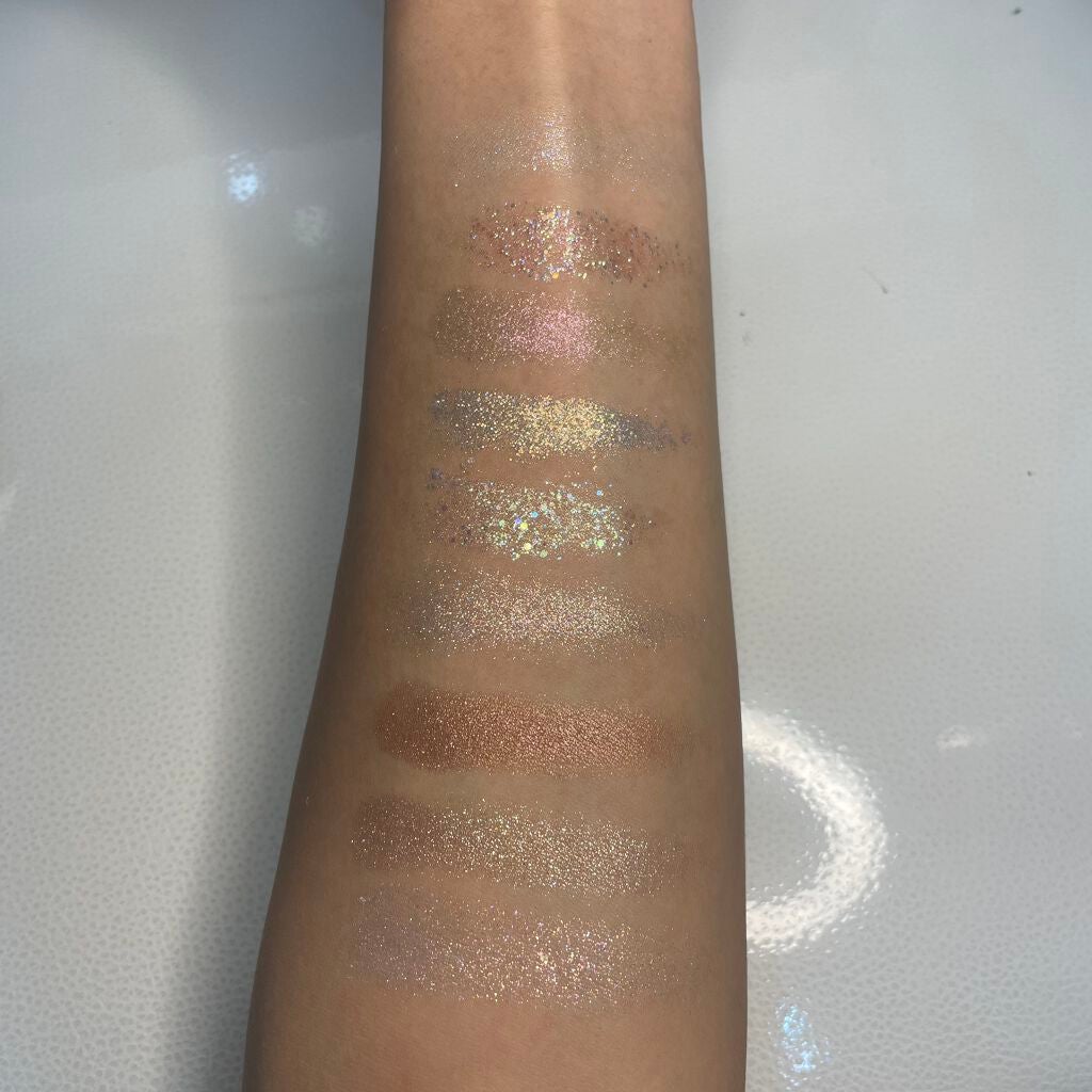 グリッターペディアアイパレット/unleashia/アイシャドウパレットを使ったクチコミ(5枚目)