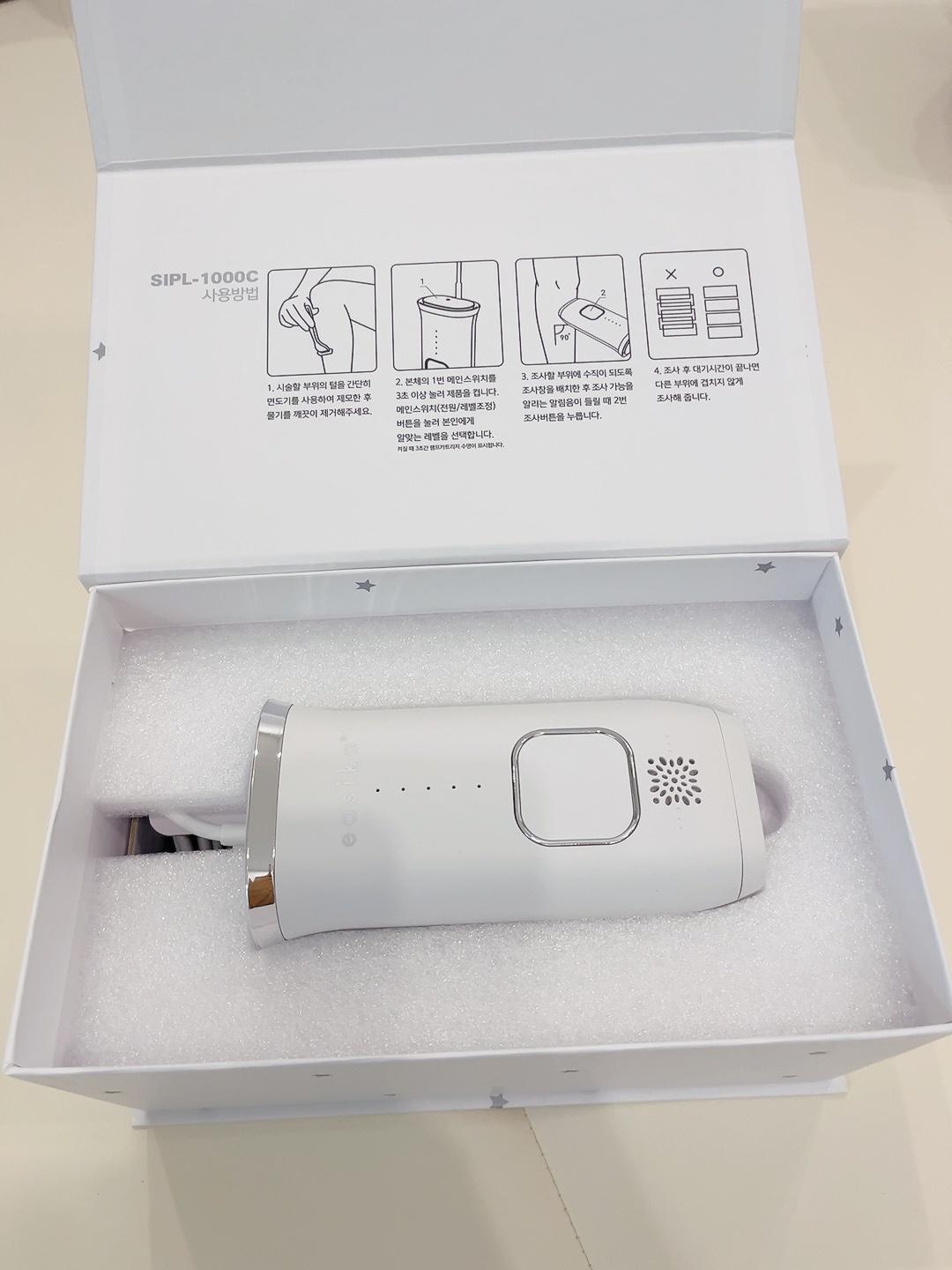 SIPL-1000C 家庭用光美容器/eosika/家庭用脱毛器を使ったクチコミ（2枚目）