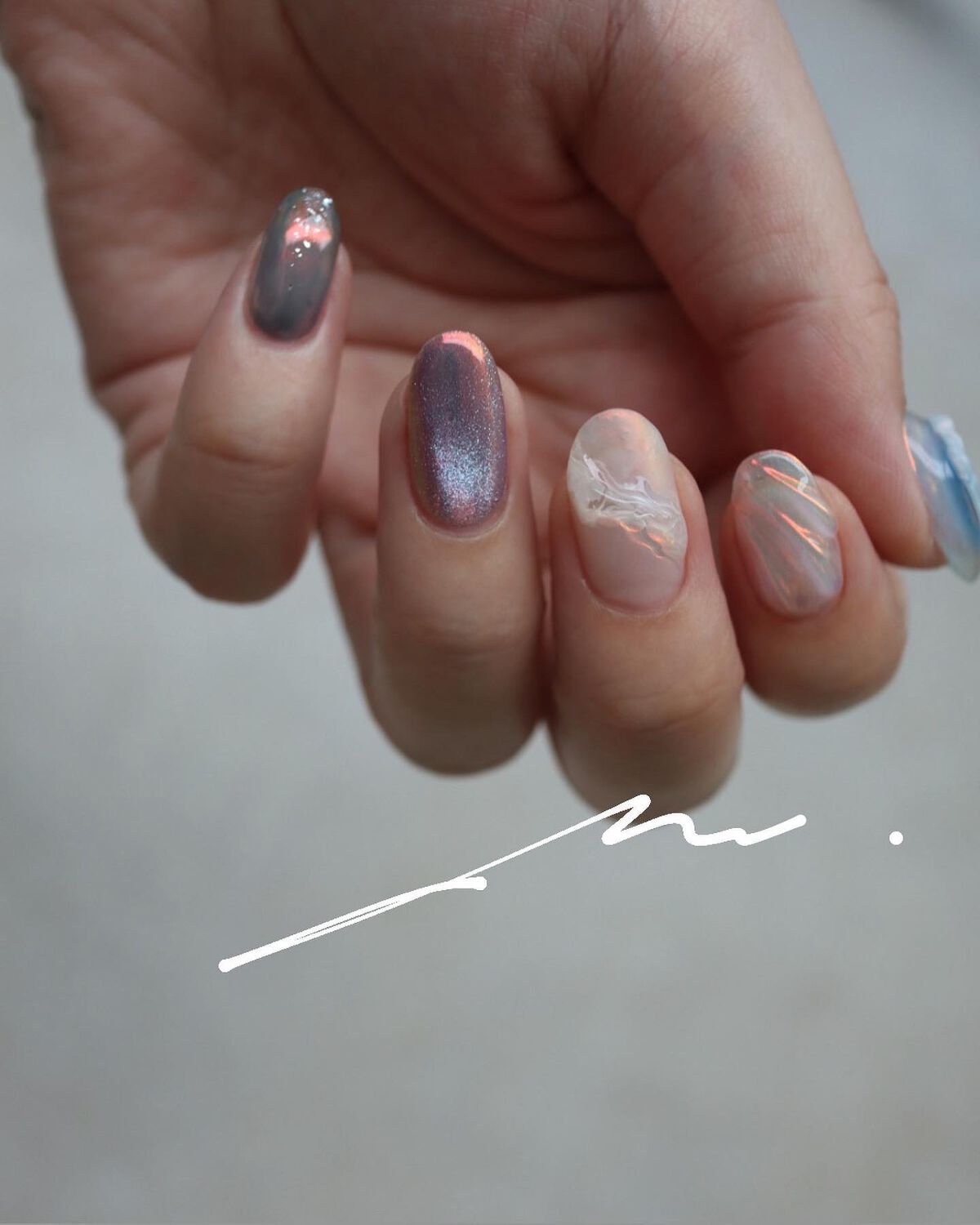 グローパウダー/ICEGEL/ネイルチップ・パーツを使ったクチコミ（3枚目）