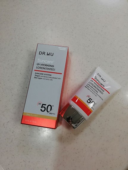 サンスクリーン+モイスト(色付き)<日焼け止め>/DR.WU/日焼け止めローションを使ったクチコミ(1枚目)