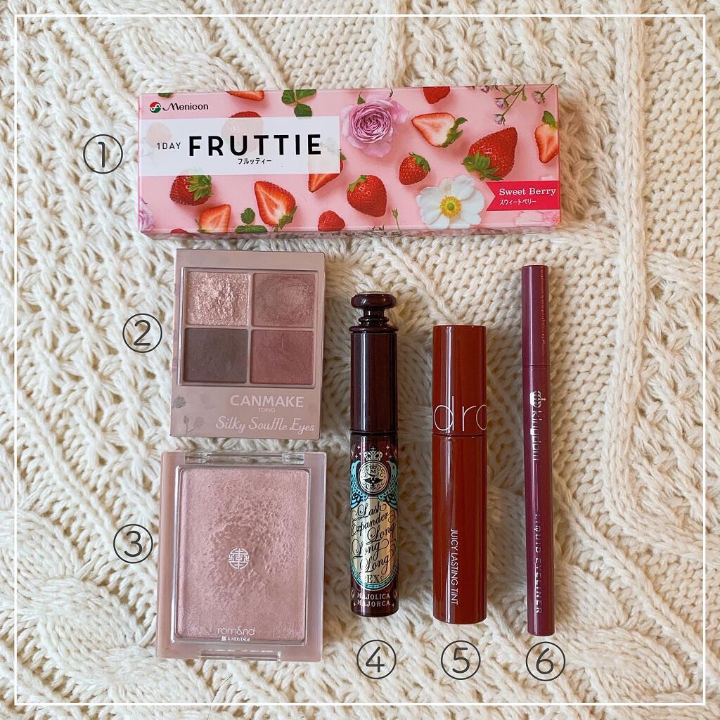 ジューシーラスティングティント/rom&nd/リップティントを使ったクチコミ（2枚目）