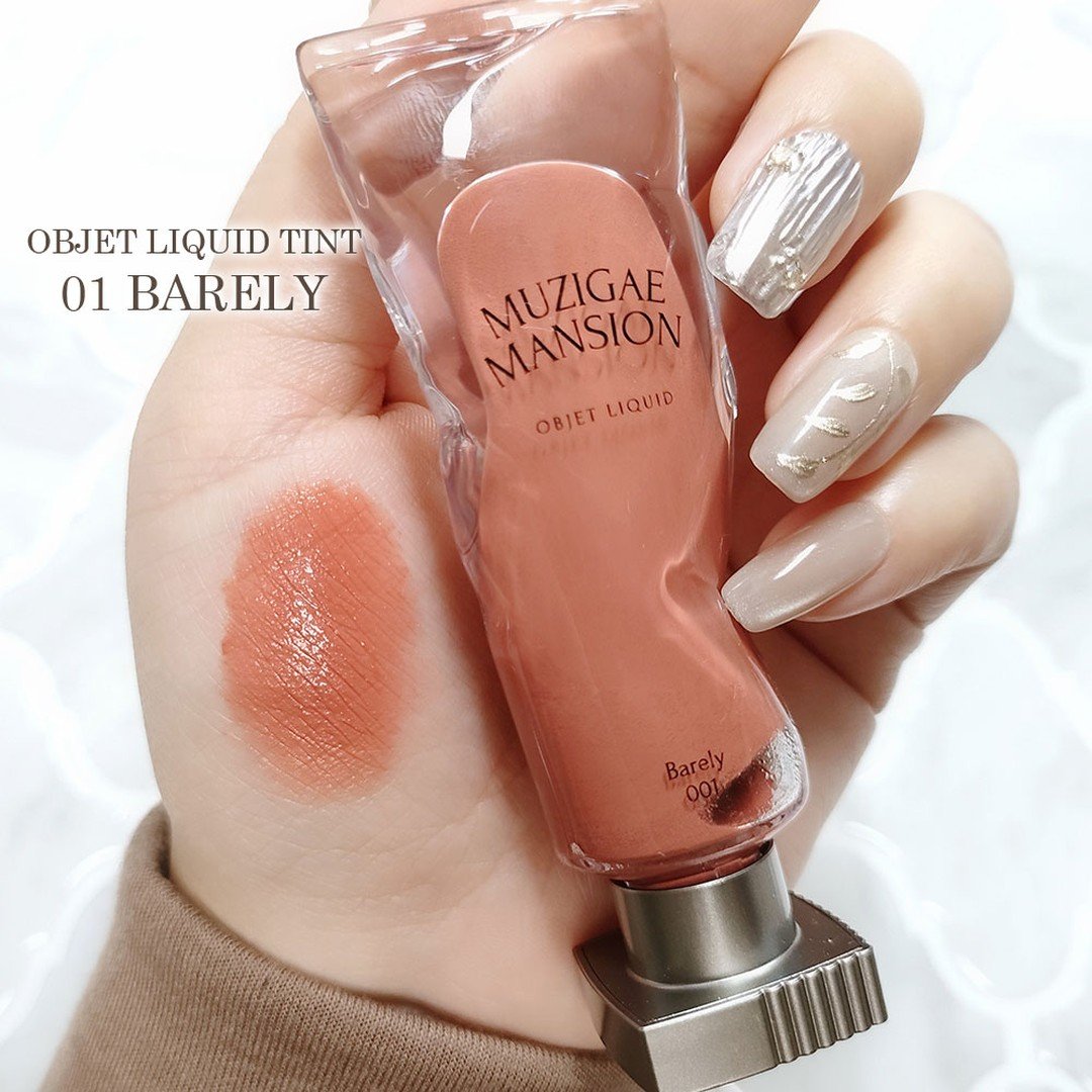 オブジェリキッド 001 Barely/MUZIGAE MANSION/口紅を使ったクチコミ（3枚目）