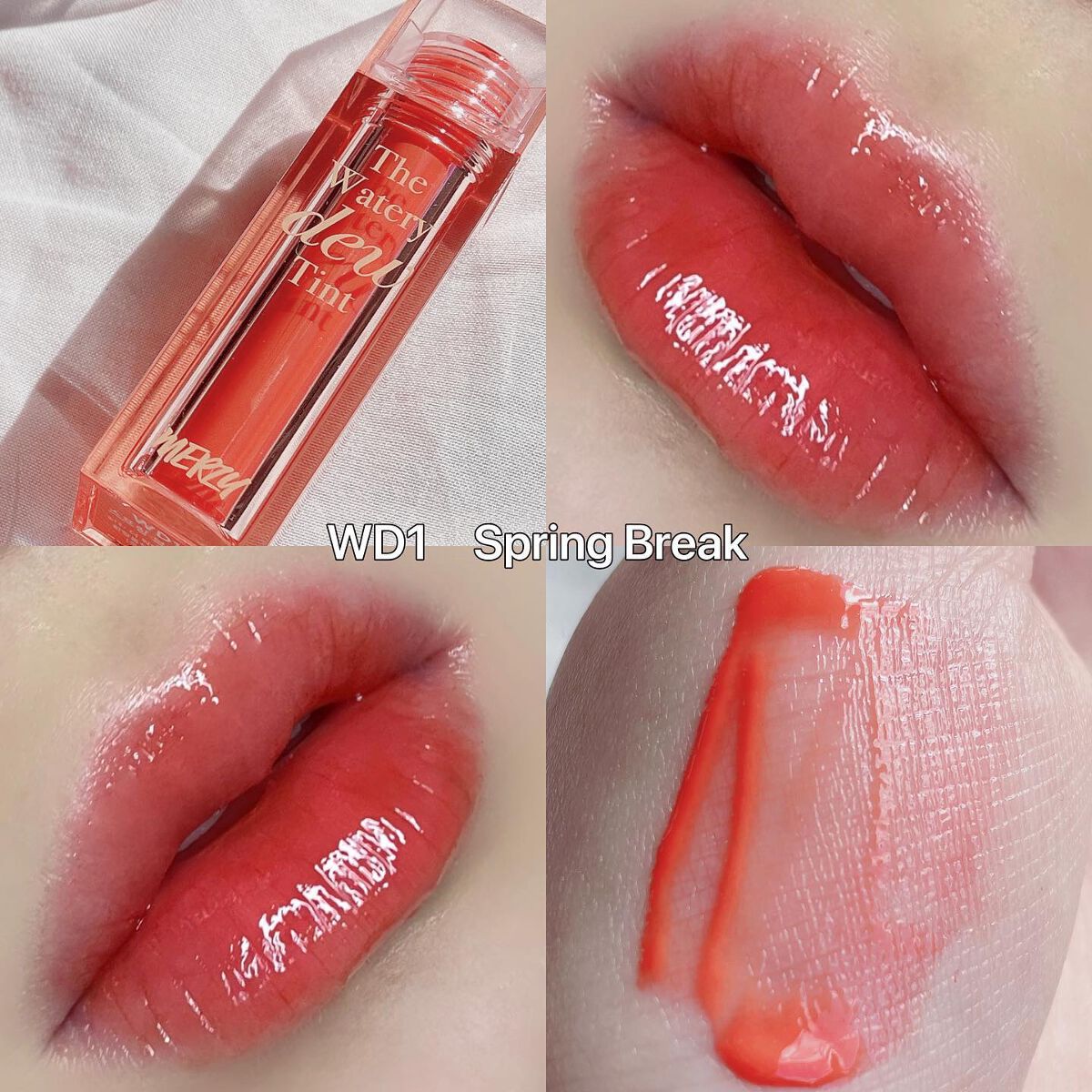 ザ ウォータリーデューティント WD3 ピンク ヘイズ/MERZY/リップティントを使ったクチコミ（3枚目）