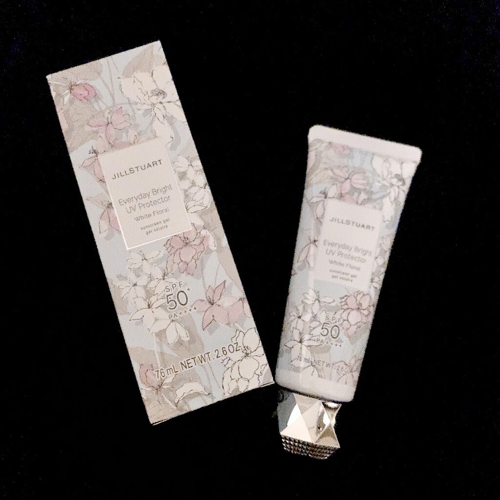 エブリデイブライト UVプロテクター ホワイトフローラル 75g/JILL STUART/日焼け止めジェルを使ったクチコミ（1枚目）