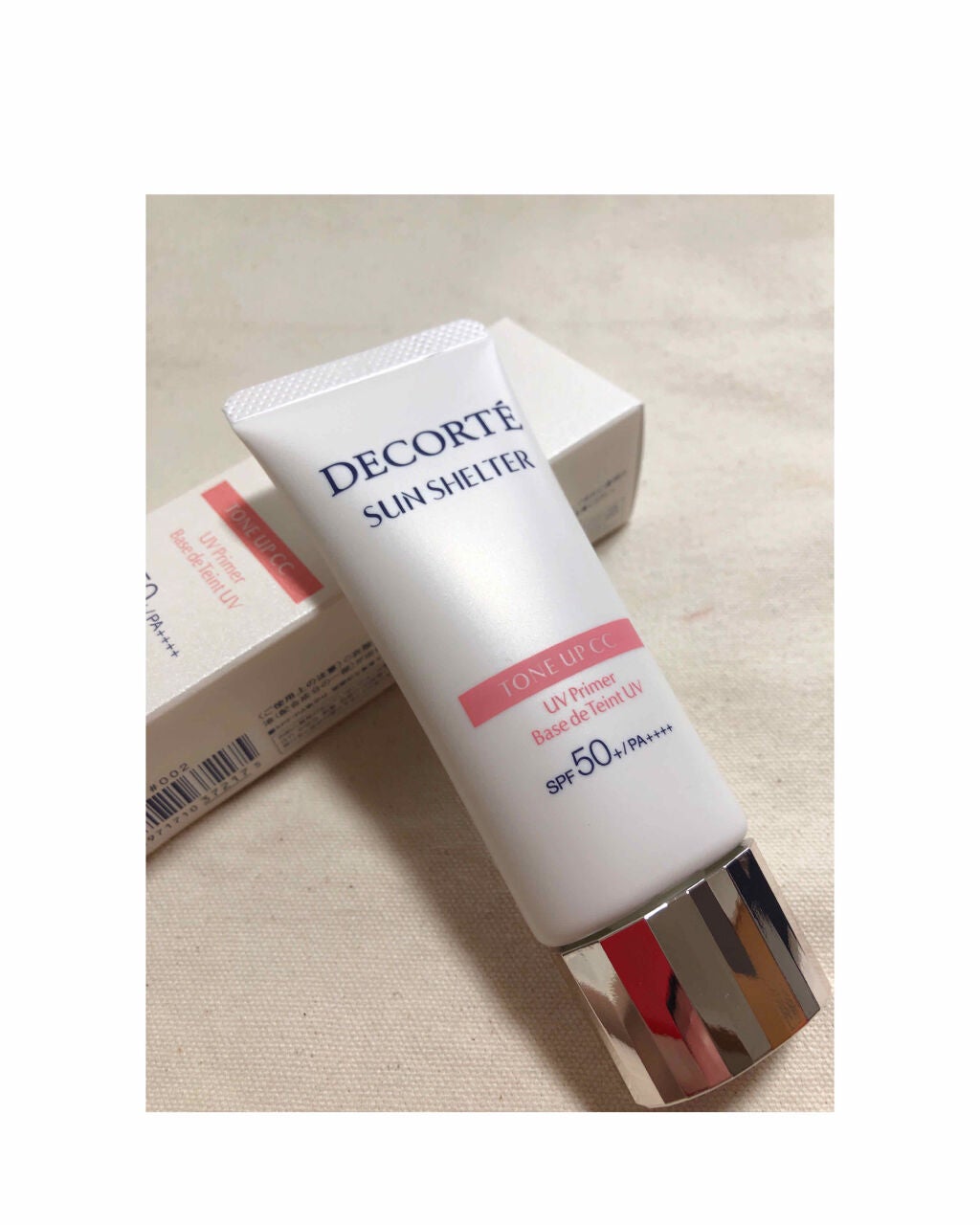 サンシェルター トーンアップCC/DECORTÉ/CCクリームを使ったクチコミ(1枚目)
