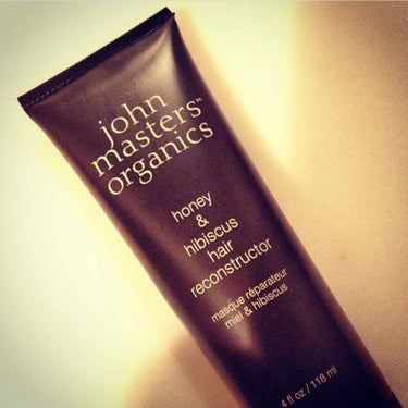 john masters organics H&Hリペアヘアマスクのクチコミ「💜ジョンマスターオーガニック💜の中で一番お高いラインのハニー&ハイビスカスのヘアケア。
このハ.....」（1枚目）