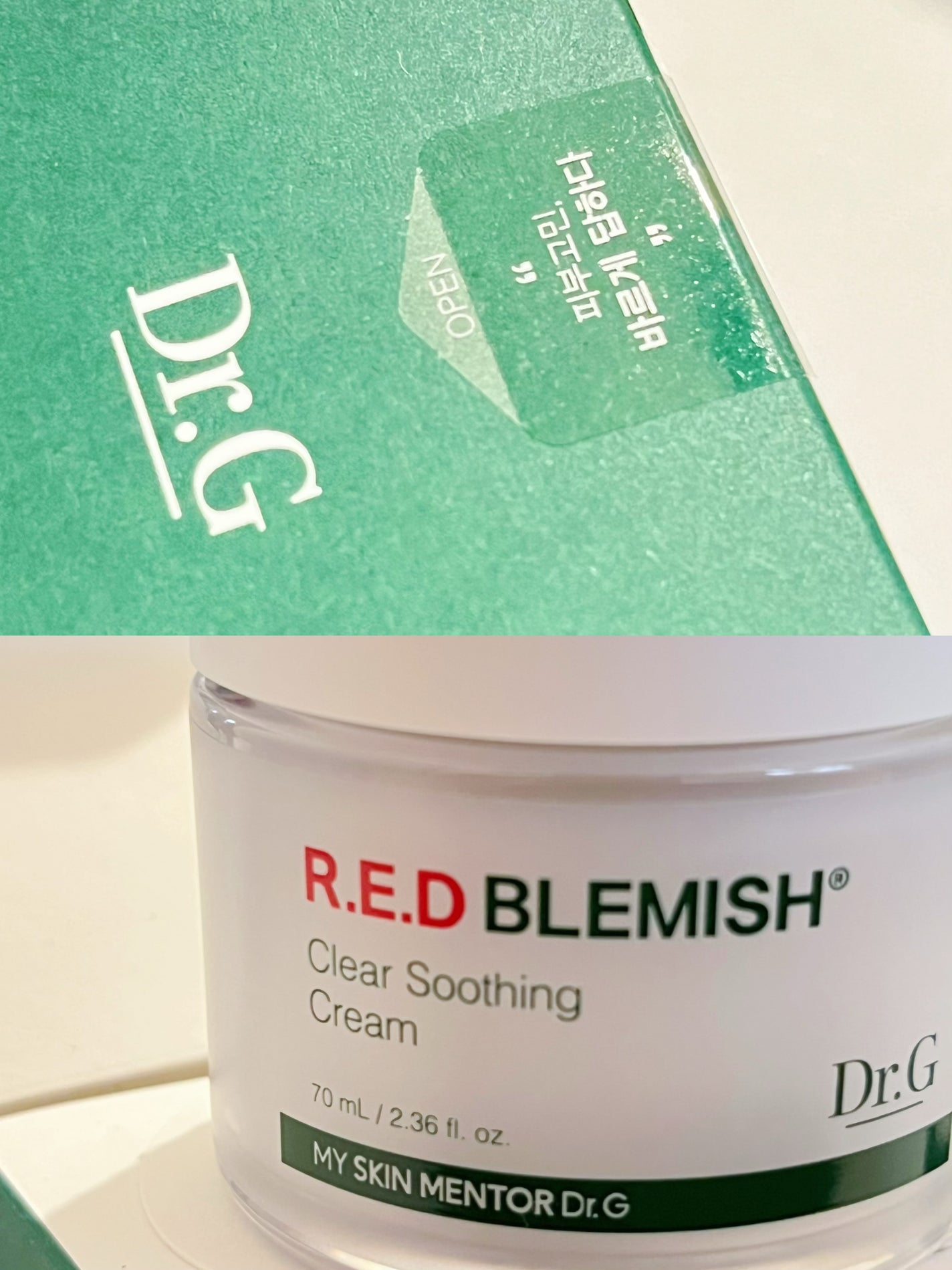 レッドブレミッシュ クリアスージングクリーム/Dr.G/フェイスクリームを使ったクチコミ(1枚目)