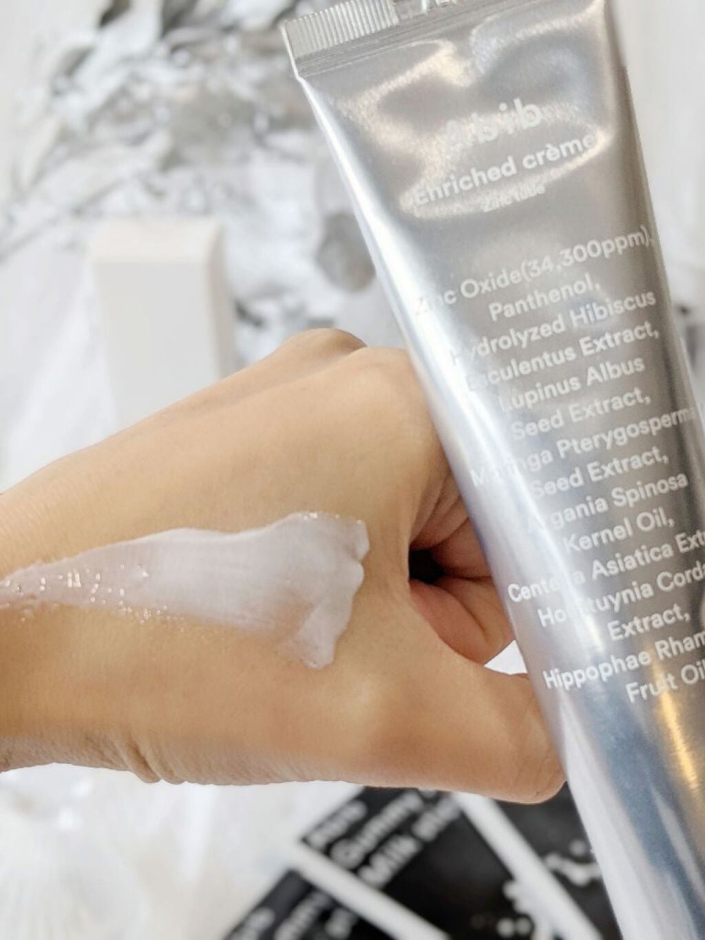 エンリッチクリームジンクチューブ/Abib /フェイスクリームを使ったクチコミ(2枚目)