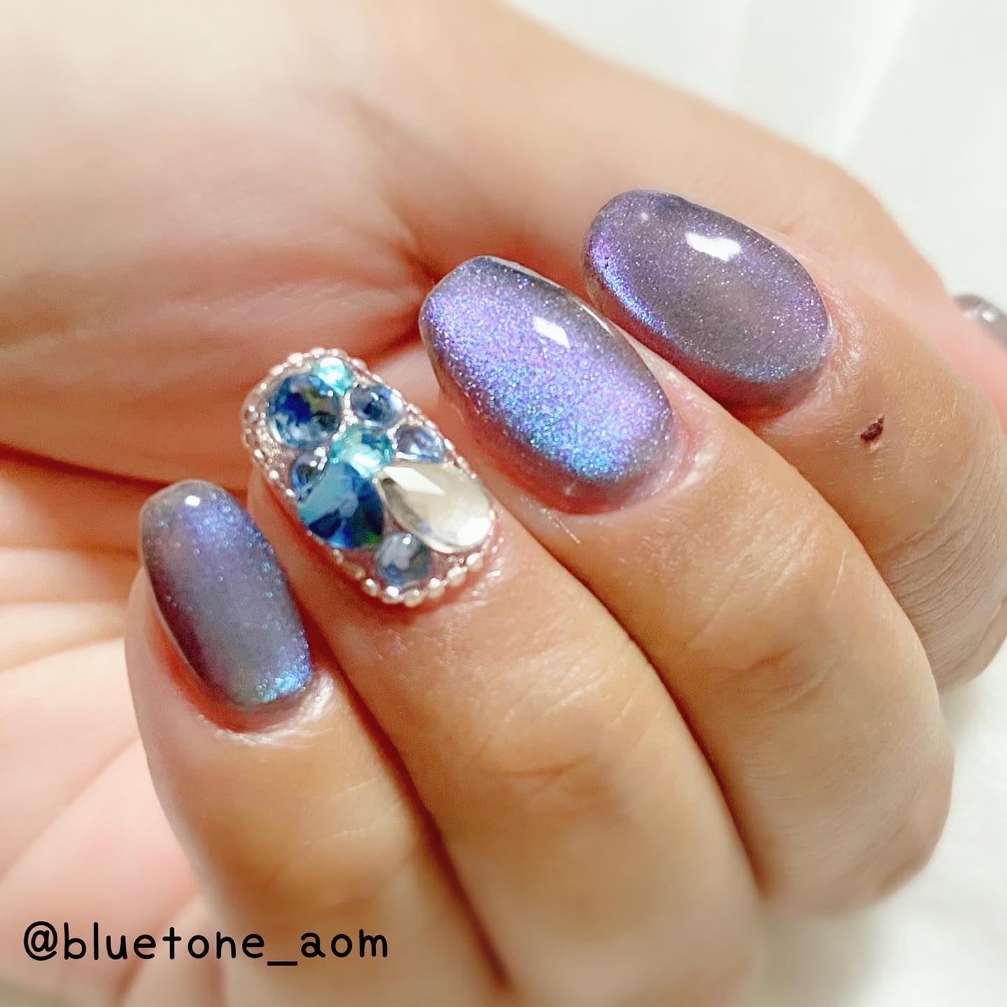 ブルーネイルのネイルデザイン | ネイルパーツ｜SHEIN