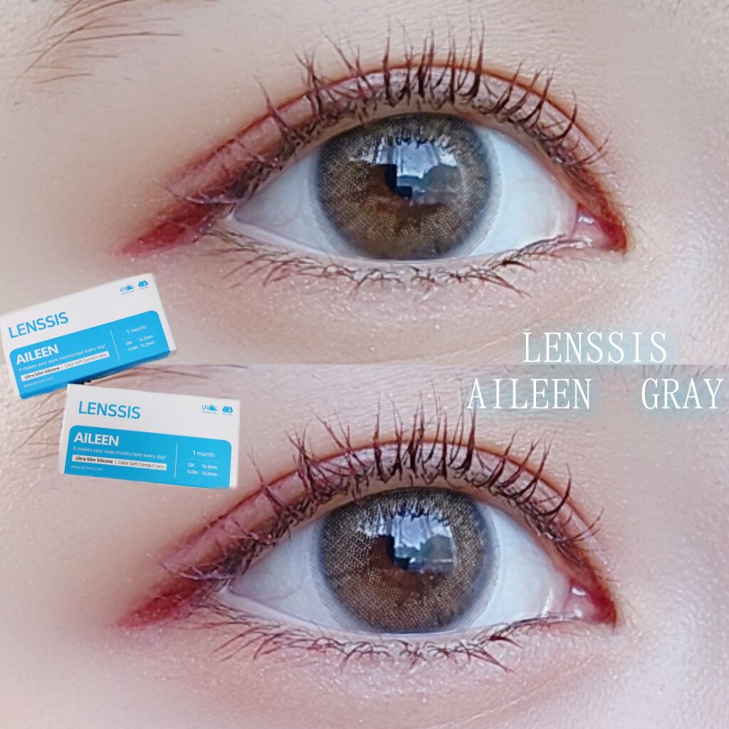 エイリンシリーズ エイリンプラスグレー/LENSSIS/カラーコンタクトレンズを使ったクチコミ（1枚目）