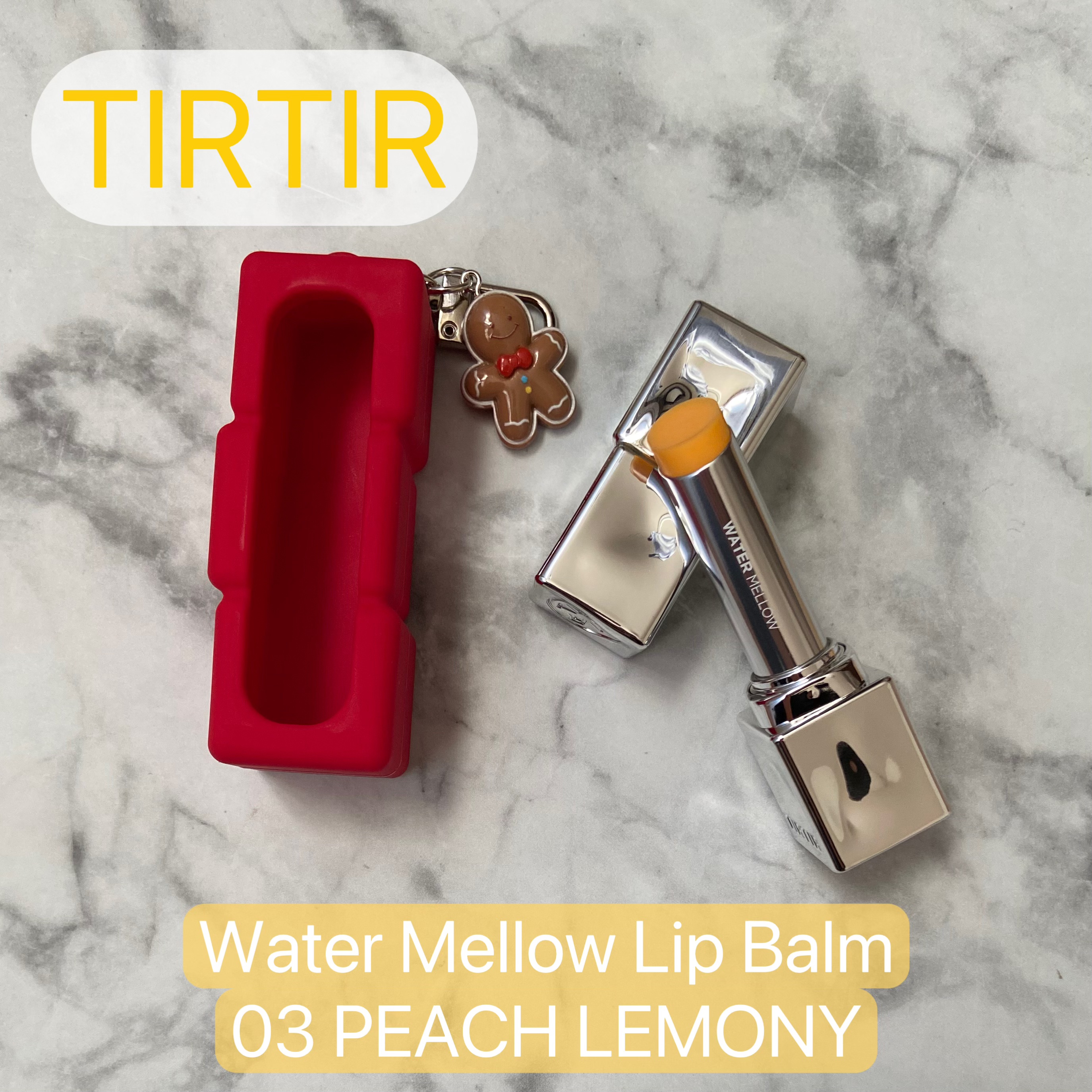 ウォーターメロウリップバーム 03 PEACH LEMONY (ピーチレモニー)/TIRTIR(ティルティル)/リップバームを使ったクチコミ（1枚目）