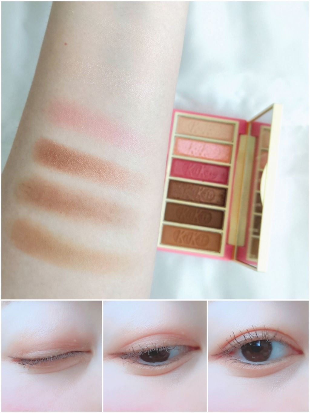 プレイカラーアイズ ミニ #キットカット ストロベリーティラミス/ETUDE/アイシャドウパレットを使ったクチコミ(3枚目)