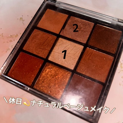 UR GLAM BLOOMING EYE COLOR PALETTE/U R GLAM/アイシャドウパレットを使ったクチコミ(1枚目)