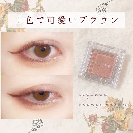 シングルカラーアイシャドウ/CEZANNE/単色アイシャドウを使ったクチコミ(1枚目)