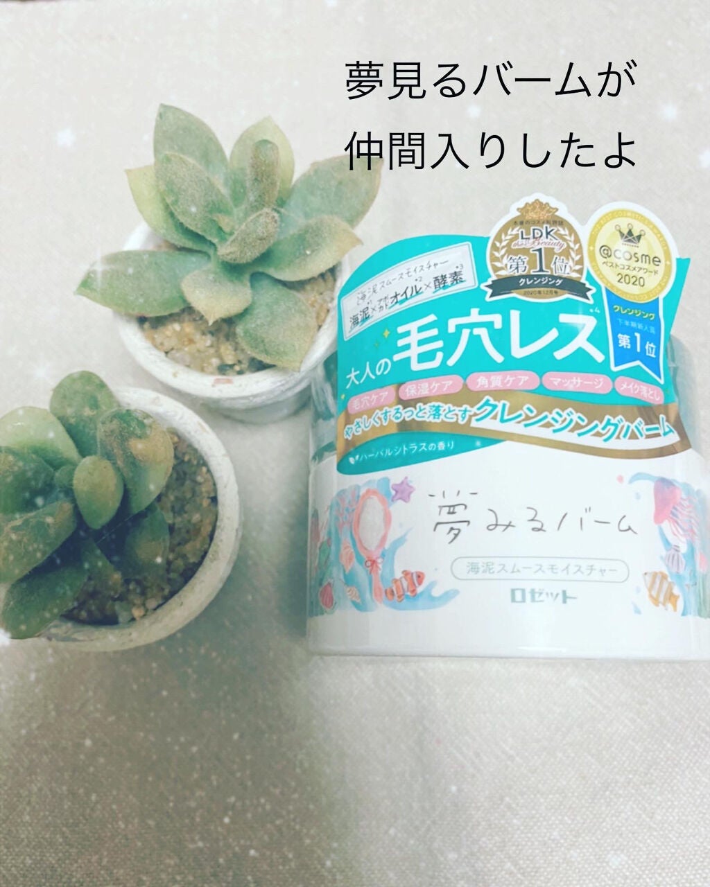 夢みるバーム 海泥スムースモイスチャー/ロゼット/クレンジングバームを使ったクチコミ(1枚目)