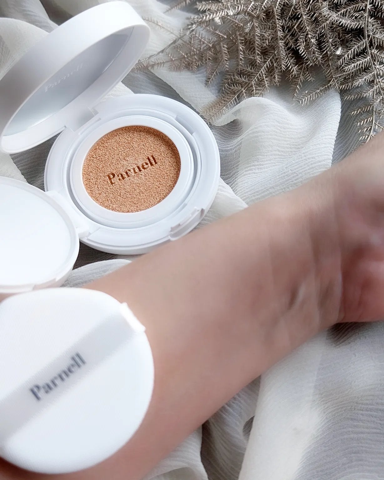 シカマヌ セラム クッションファンデ/parnell/クッションファンデーションを使ったクチコミ(2枚目)