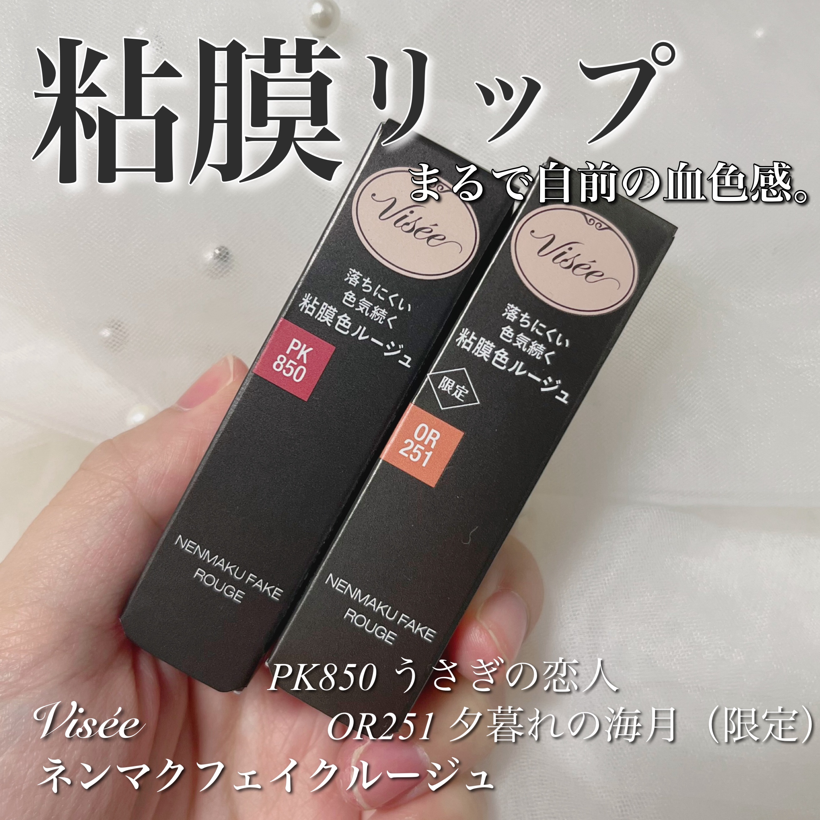 ネンマクフェイク ルージュ/Visée/口紅を使ったクチコミ（1枚目）