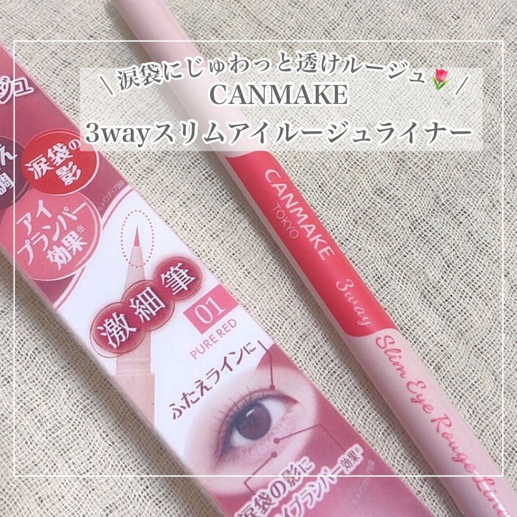 3wayスリムアイルージュライナー/キャンメイク/リキッドアイライナーを使ったクチコミ(1枚目)