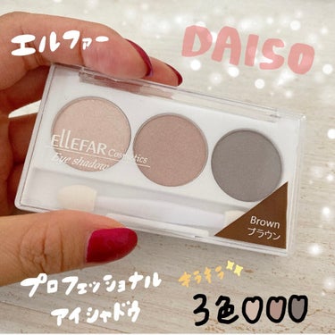 エルファー プロフェッショナル アイシャドウ/DAISO/アイシャドウパレットを使ったクチコミ（1枚目）