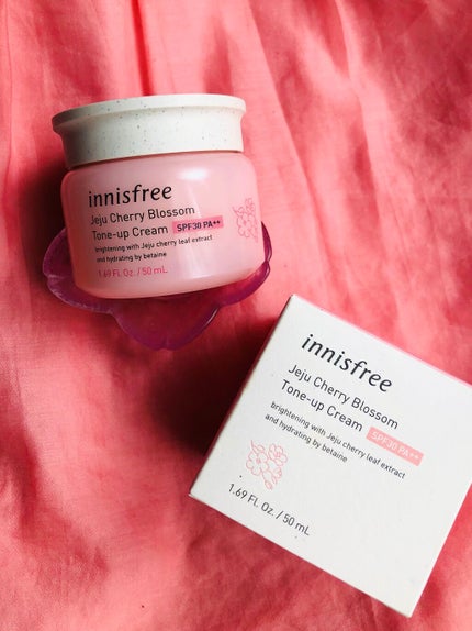チェジュ チェリーブロッサム トーンアップクリーム/innisfree/化粧下地を使ったクチコミ(1枚目)
