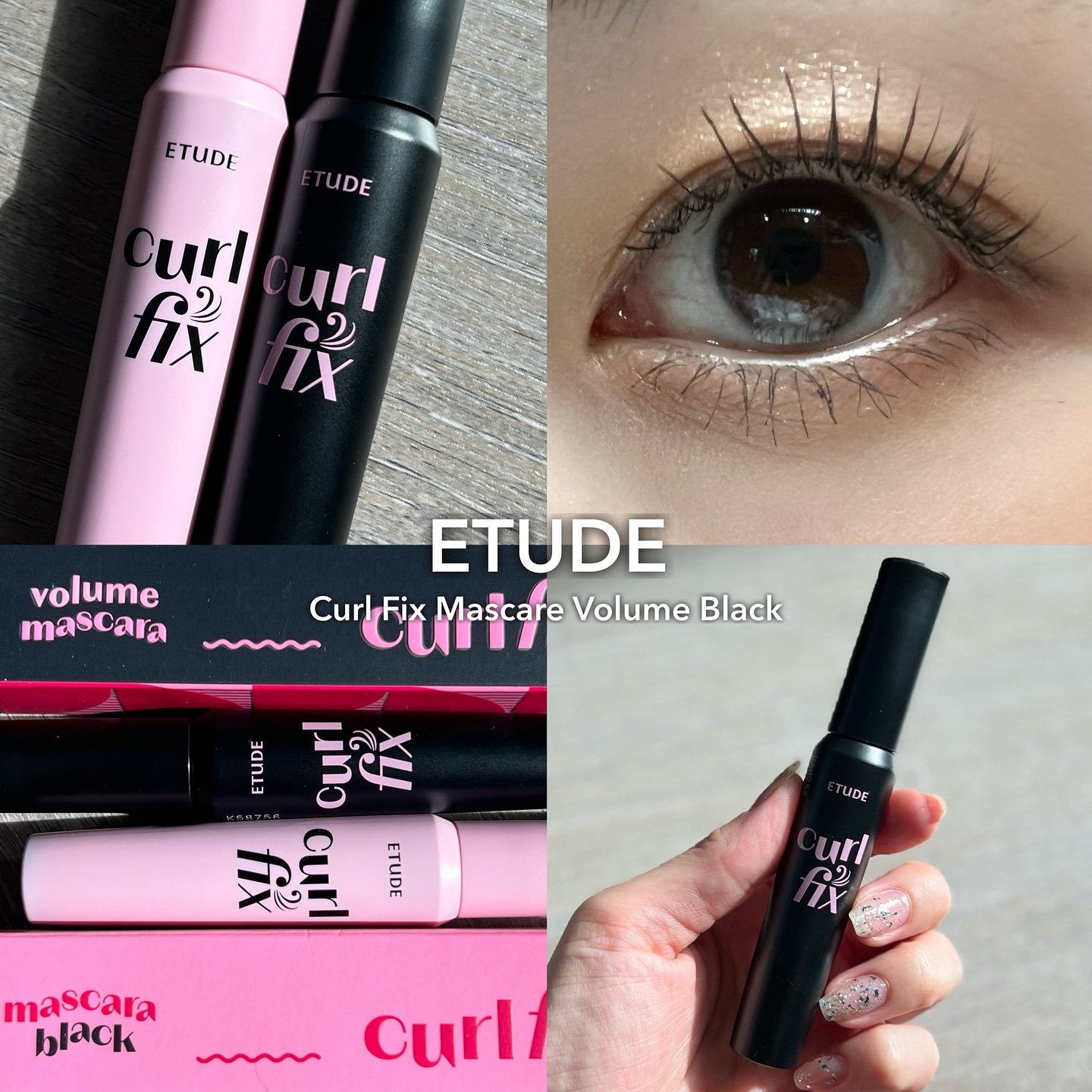 カールフィックスマスカラ ボリュームブラック/ETUDE/マスカラを使ったクチコミ（1枚目）