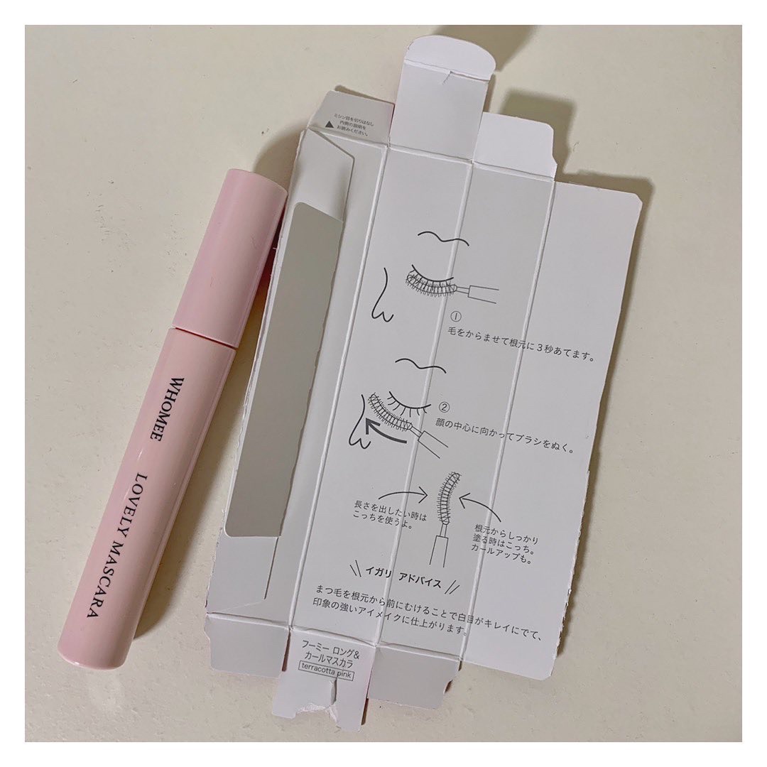 ロング＆カールマスカラ Ｎ テラコッタピンク/WHOMEE/マスカラを使ったクチコミ（3枚目）