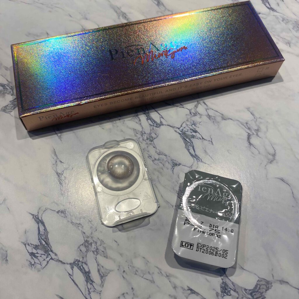 ピエナージュ ミミジェム ワンデー ミミピンクトパーズ/PienAge/カラーコンタクトレンズを使ったクチコミ（1枚目）