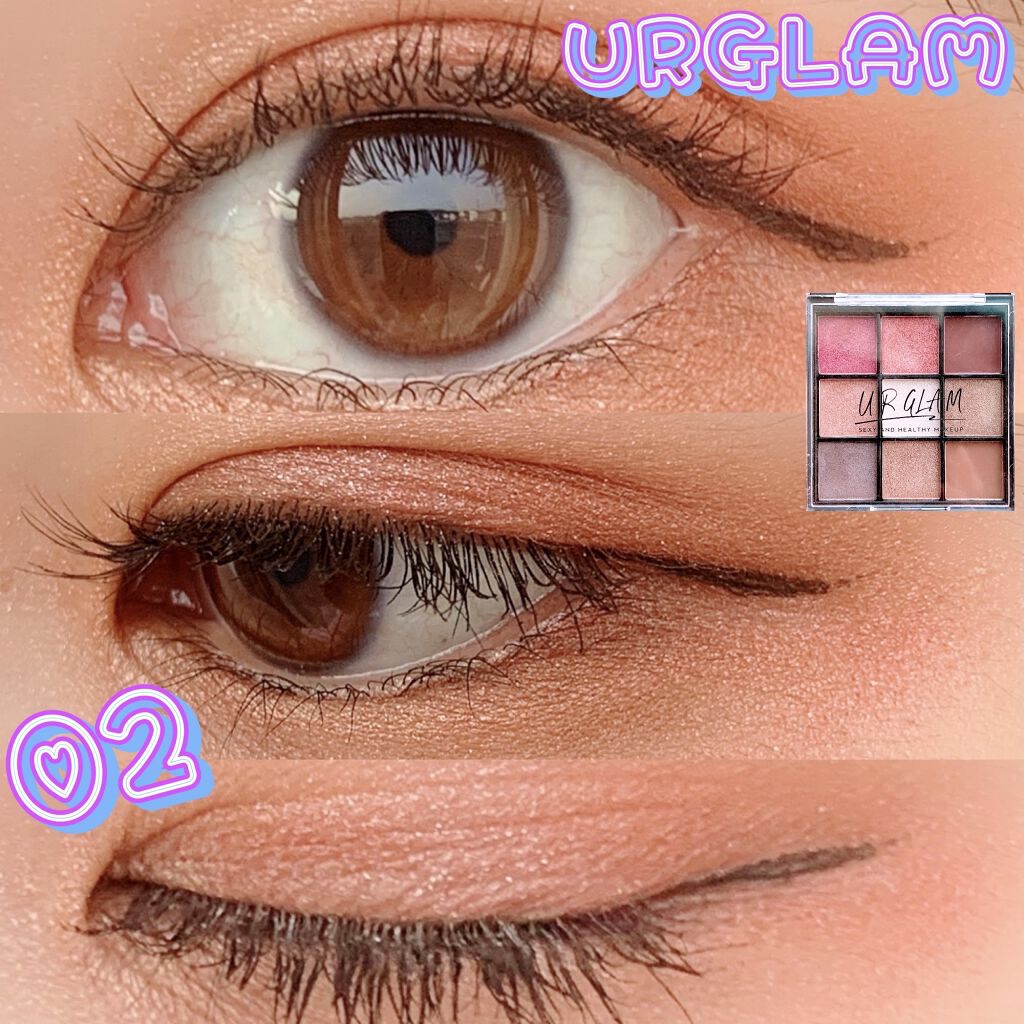 UR GLAM　BLOOMING EYE COLOR PALETTE/U R GLAM/アイシャドウパレットを使ったクチコミ（1枚目）